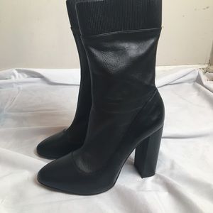Zara Black heeled boots